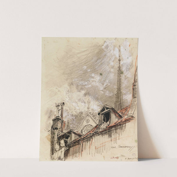 Effets de toits rue Chanoinesse (1915-1945) by Charles Jouas