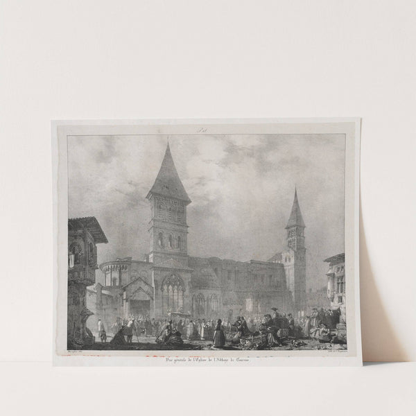 Église de l’abbaye de Tournus (1825) by Richard Parkes Bonington