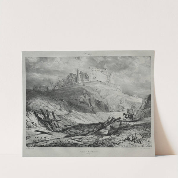 Église de St. Nectaire (c. 1830–32) by Eugène Isabey