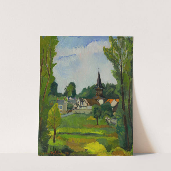 Eglise de vieux moulin près Compiègne (Oise) by Suzanne Valadon