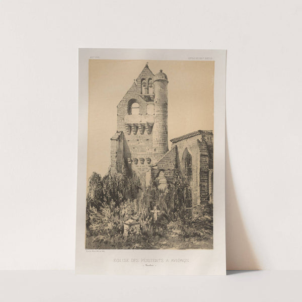 Église Des Pénitents À Avignon (Vaucluse) (1860) by Victor Petit