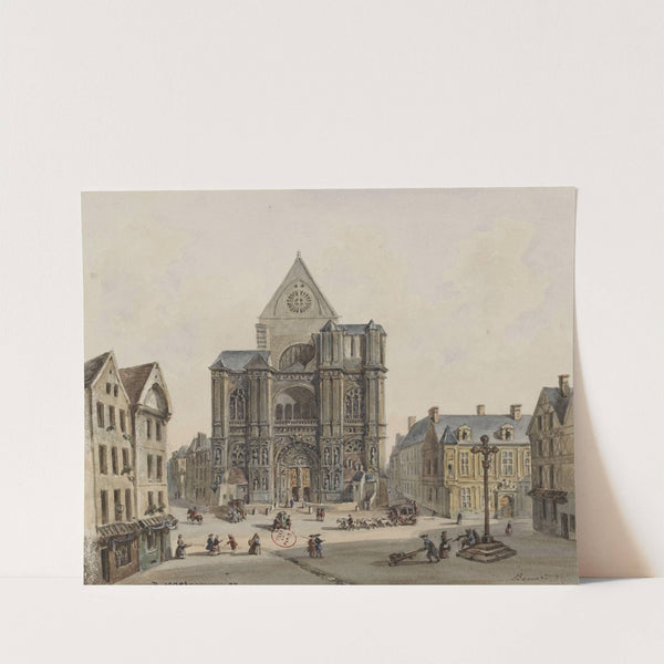 Eglise Saint Eustache by Auguste-Sébastien Bénard