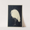 Egret in the rain by Ohara Koson