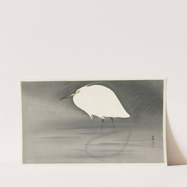 Egret. (1900 - 1930) by Ohara Koson