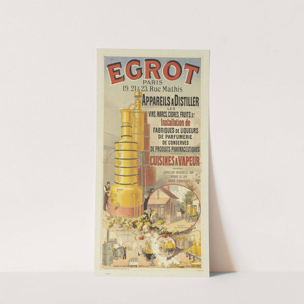 Egrot. Appareils à distiller. cuisines à vapeur (1890) by Jules Chéret