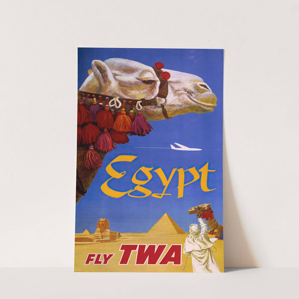Egypt. Fly TWA (1960) by David Klein