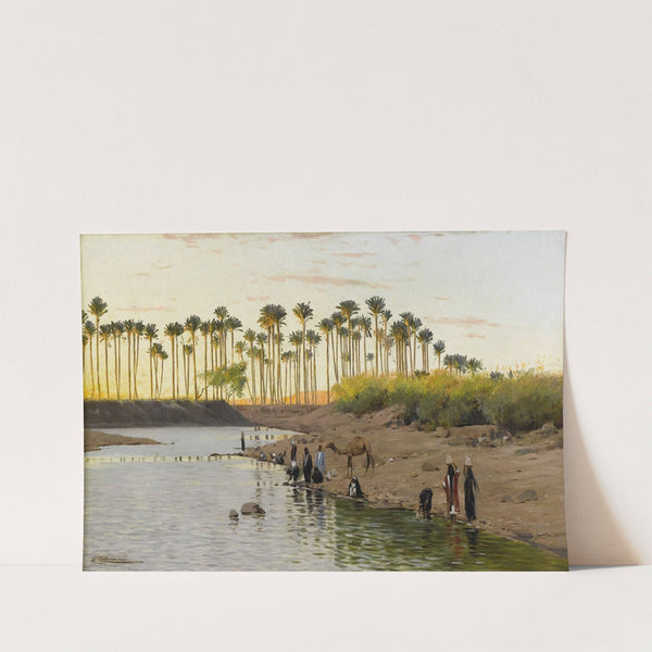 Egyptian Landscape William Kuhnert by Wilhelm Kuhnert