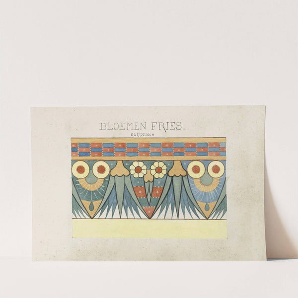 Egyptisch bloemenfries by Johanna van de Kamer