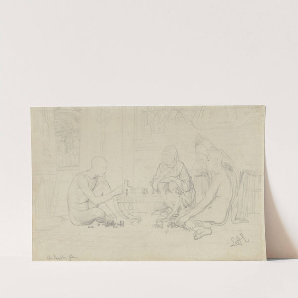 Egyptisch spel (1865) by Lawrence Alma-Tadema