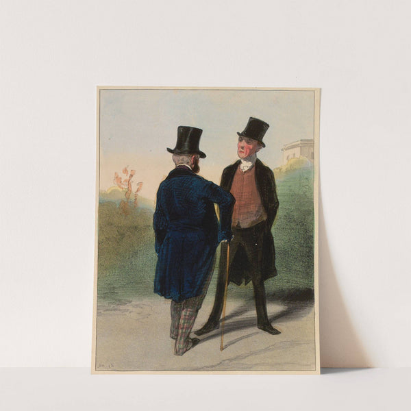 Eh Parbleu, c’est chez mademoiselle de Beaupertuis que j’ai eu l’honneur de faire votre connaissance by Paul Gavarni