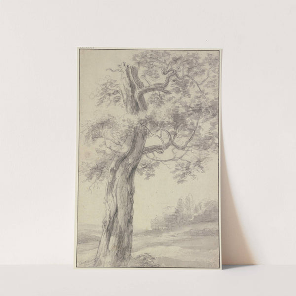 Eichbaum mit zerrissener Rinde by Antonie Waterloo