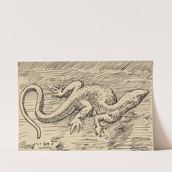 Eidechse (ca 1905) by Hans Thoma