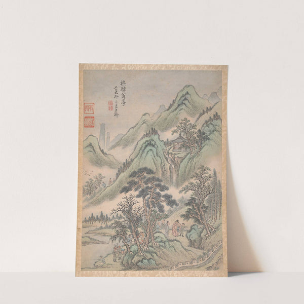 Eight landscapes Pl.8 (1699) by Lu Han