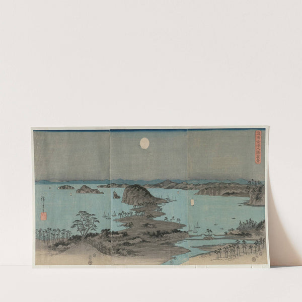 Eight Views of Kanazawa at Night (1857) by Andō Hiroshige