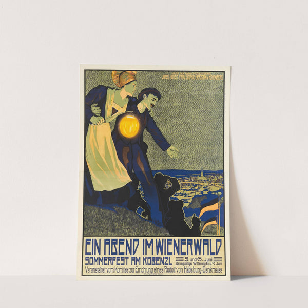 Ein Abend im Wienerwald Sommerfest am Kobenzl (1909) by Adolf Karpellus