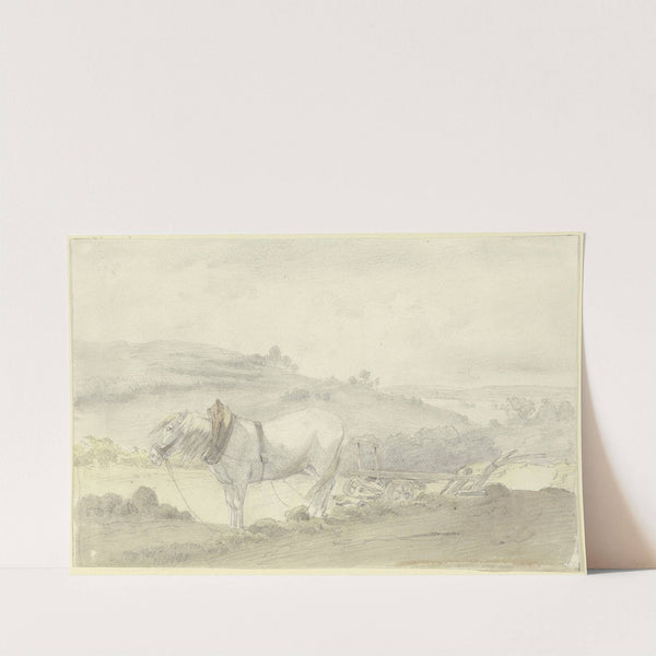 Ein Ackerpferd vor dem Pflug by Friedrich Wilhelm Keyl