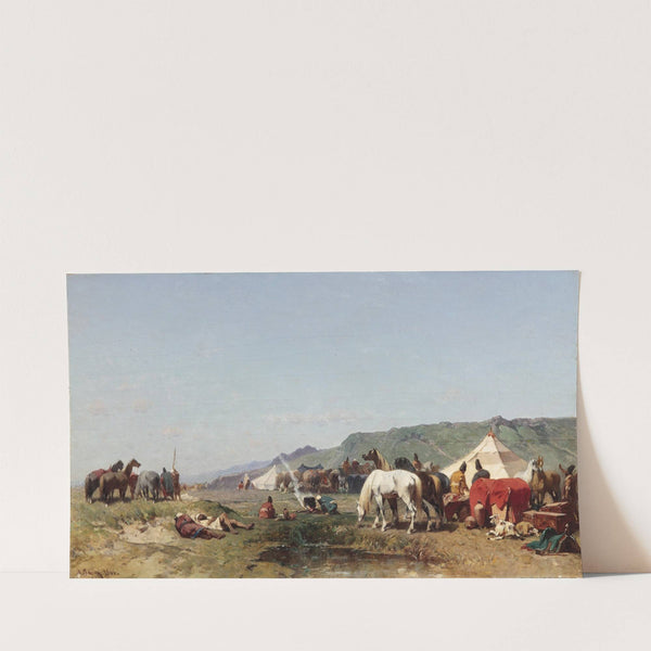 Ein Arabisches Feldlager by Alberto Pasini