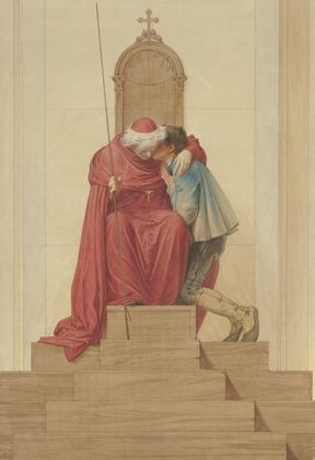 Ein Cardinal Penitenziario maggiore, in der heiligen Woche zu St. Peter in Rom (1855)