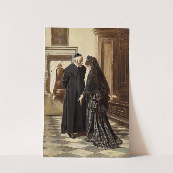 Ein ernstes Gespräch by Ludwig Johann Passini