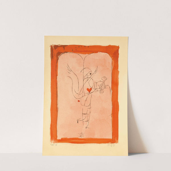 Ein Genius serviert ein kleines Frühstück by Paul Klee