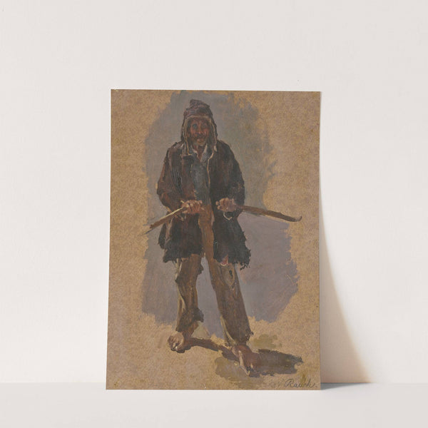 Ein italienischer Schiffer, am Ruder stehend by Johann Nepomuk Rauch