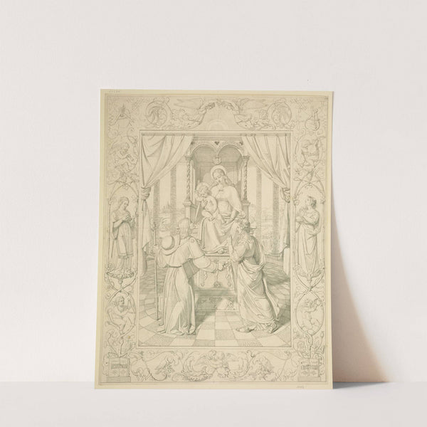 Ein Künstler wird durch die Kunst der Religion zugeführt by Carl Christian Vogel von Vogelstein