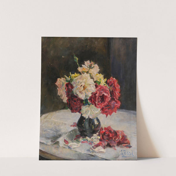 Ein Rosenstrauß in einer Vase by Johanna Lössl