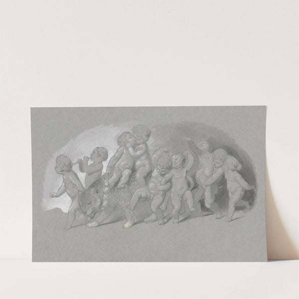 Ein von Amoretten gebildeter Bacchantenzug by Eugen Klimsch