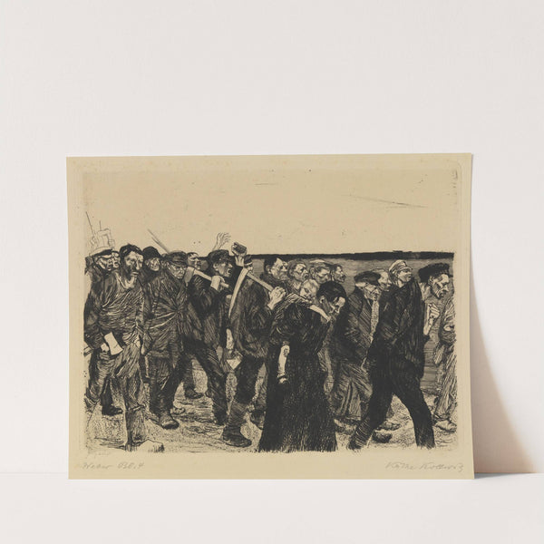 Ein Weberaufstand - Weberzug by Käthe Kollwitz