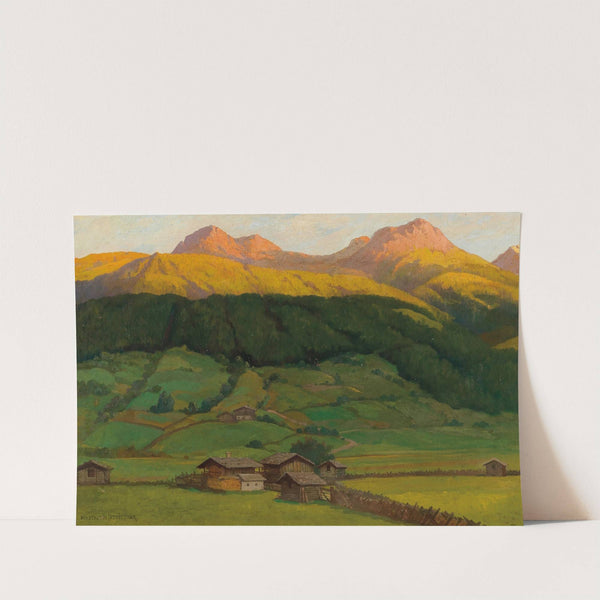 Einbruch der Dämmerung, Oberpinzgau by Konstantin Stoitzner