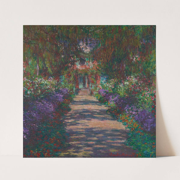 Eine Allee in Monets Garten in Giverny (1902) by Claude Monet