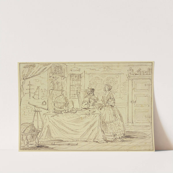 Eine Dame läßt sich von einem Astrologen wahrsagen by William Hogarth