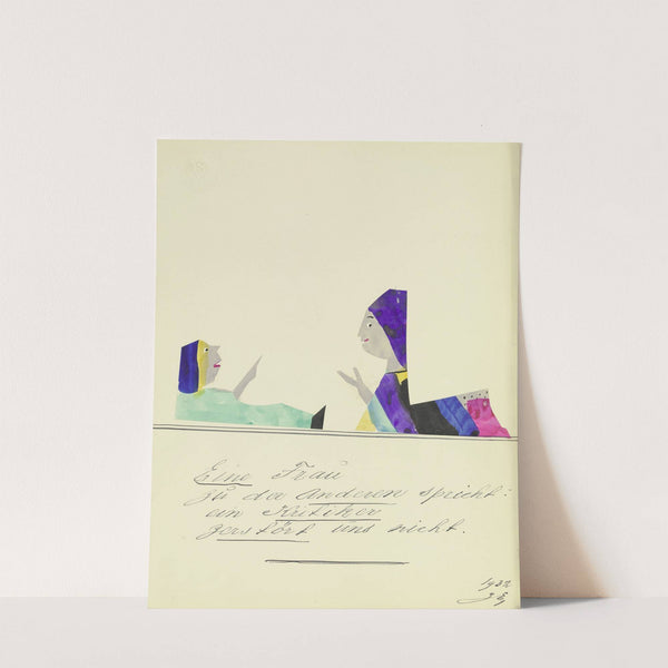 'Eine Frau zu der Anderen spricht …' by John Elsas