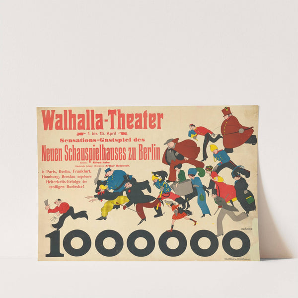 Eine Million, Walhalla-Theater (1911) by Julius Klinger