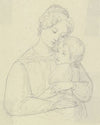 Eine Mutter, ihr Kind umarmend
