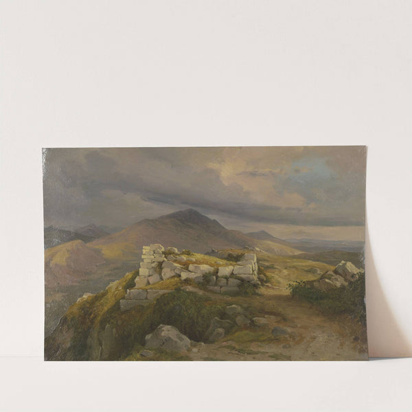 Eine Zyklopenmauer bei Civitella, dem heutigen Bellegra (1856) by Carl Morgenstern