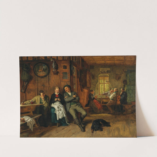 Einfädeln (1882) by Eduard von Grützner