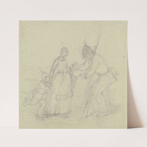 Einfluß der Preußen in Frankfurt im Jahr 1848 (ca 1848-1849) by Hermann Wirsing