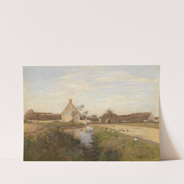 Eingang zum Dorf Cayeux (1891) by Eugen Jettel