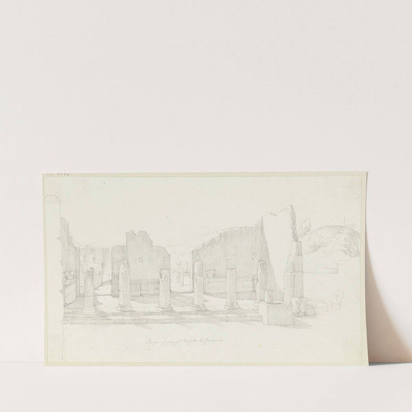 Eingang zur Vorhalle des Theaters in Pompeji by Eduard von Steinle