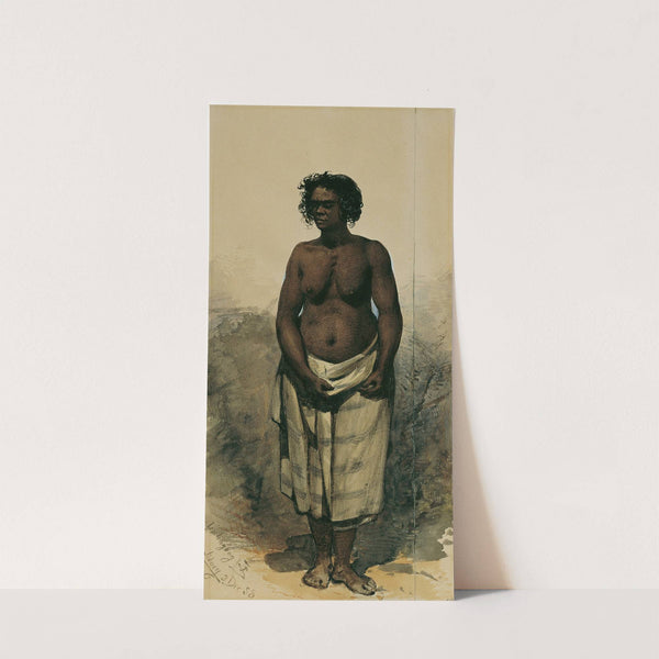 Eingeborenenfrau aus Woolongong (Wollongong), Australien by Joseph Selleny