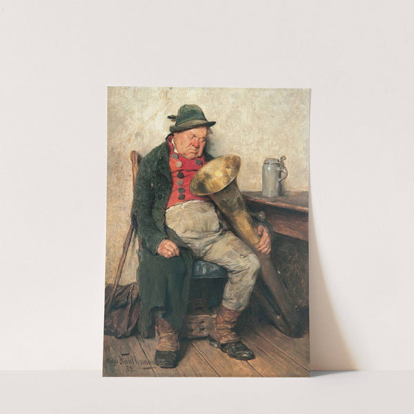 Eingeschlafener Tubist by Hugo Kauffmann