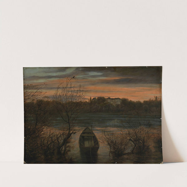 Einsamer Kahn (1880) by Hans Thoma