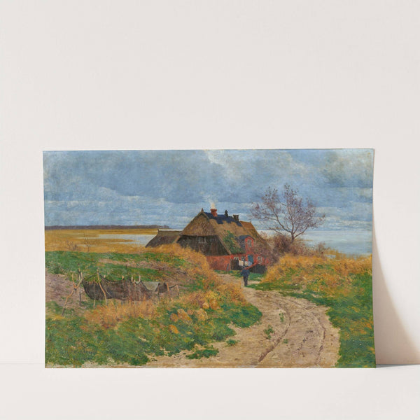 Einsames Fischerhaus (Fischerhaus am Bodden) by Paul Müller-Kaempff
