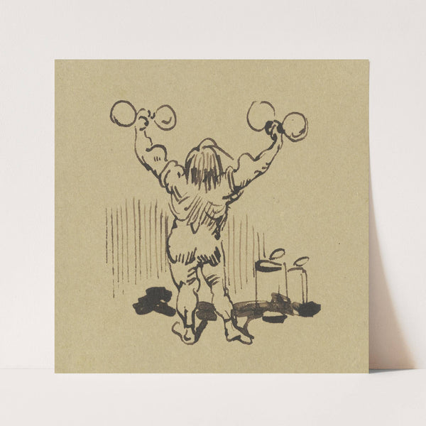 Einseitig aber ist der Mann, ; Der’s nicht mit beiden Händen kann (1871) by Wilhelm Busch