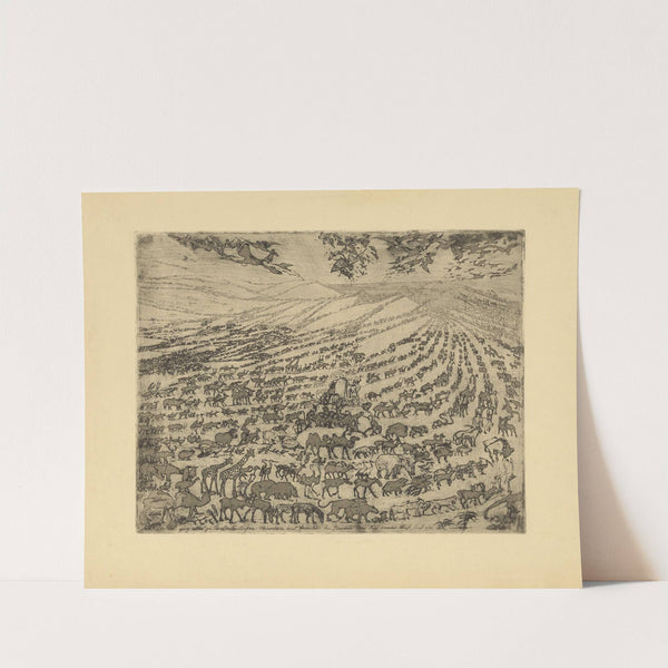 Einzug der Tiere in die Arche Noah (1912) by Oskar Laske