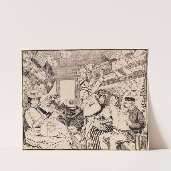 Eisenbahnabteil (1901) by Edward Cucuel