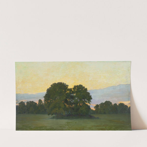 Ekar, aftonstämning (1899) by Gunnar Gunnarsson Wennerberg