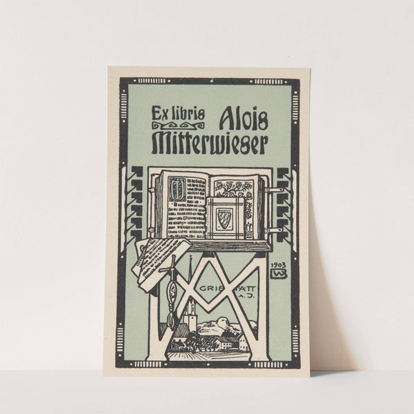 Ekslibris Alois Mitterwieser (1903) by Bernhard Wenig