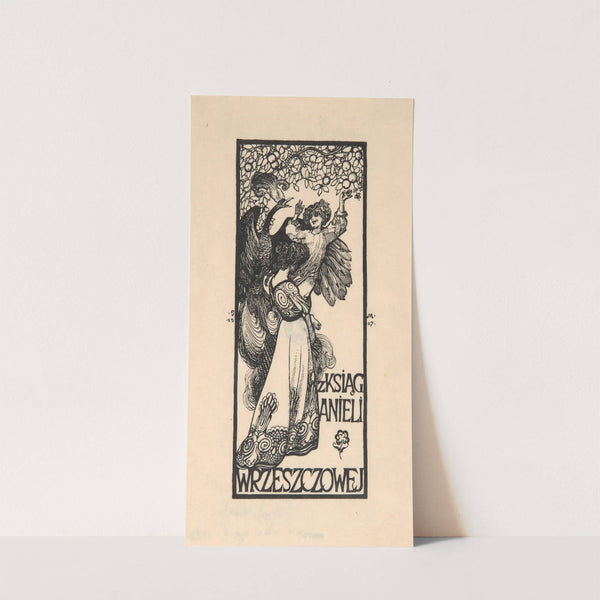 Ekslibris Anieli Wrzeszczowej by Józef Mehoffer